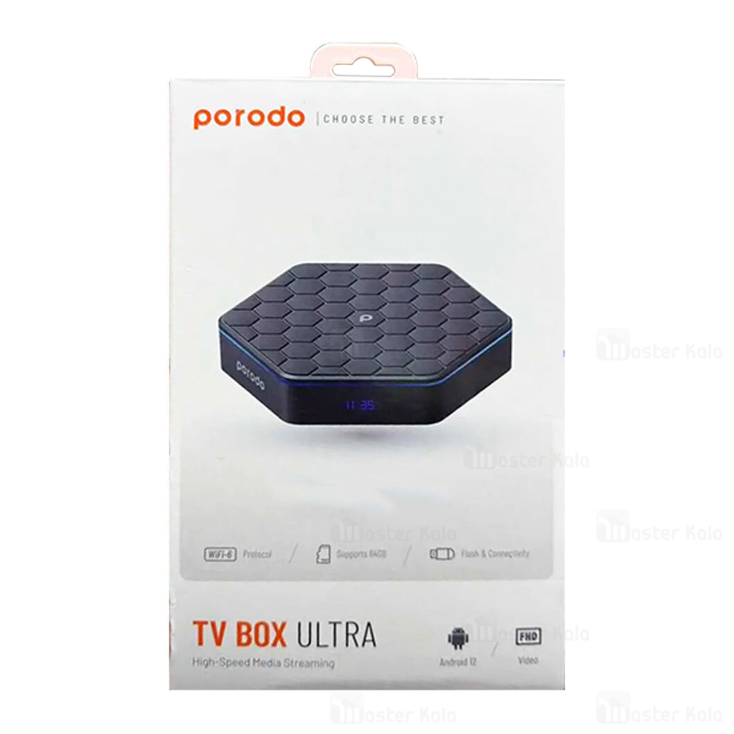 اندروید باکس پرودو Porodo TV Box Ultra ATVBX